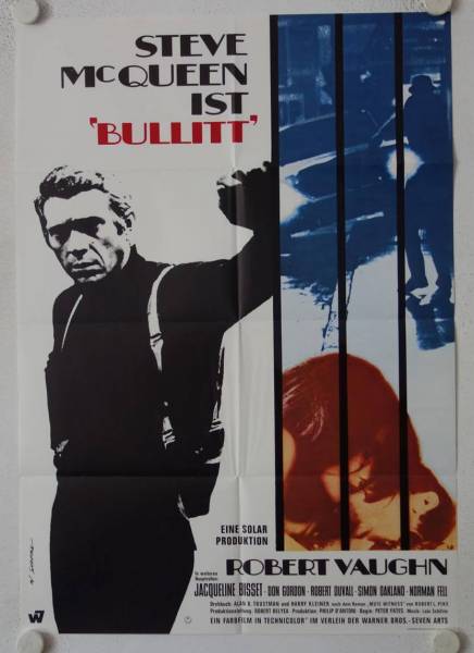 Bullitt original release german movie poster